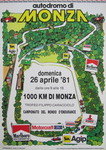 Programme cover of Monza, 26/04/1981