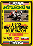 Programme cover of Monza, 10/05/1981