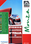 Programme cover of Monza, 12/09/1993
