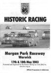 Programme cover of Morgan Park Raceway, 18/05/2003