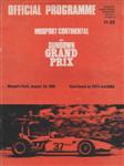 Programme cover of Mosport Park, 23/08/1969