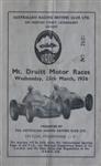 Programme cover of Mt. Druitt, 25/03/1956