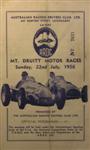 Programme cover of Mt. Druitt, 22/07/1956