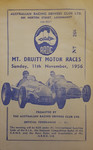Programme cover of Mt. Druitt, 11/11/1956