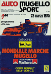 Programme cover of Mugello Circuit, 23/03/1975
