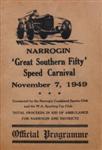 Programme cover of Narrogin, 07/11/1949