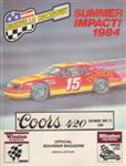 Programme cover of Nashville International Raceway, 12/05/1984