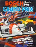 Programme cover of Nazareth Speedway, 19/09/1993
