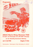 Programme cover of Norisring, 03/07/1960