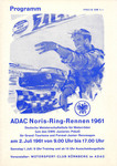 Programme cover of Norisring, 02/07/1961