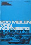 Programme cover of Norisring, 06/08/1972