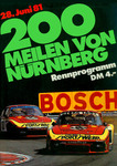 Programme cover of Norisring, 28/06/1981