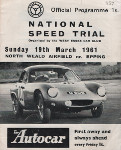 Programme cover of North Weald Airfield, 19/03/1961