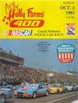 Programme cover of North Wilkesboro Speedway, 02/10/1983