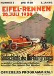 Programme cover of Nürburgring, 20/07/1930