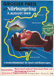 Programme cover of Nürburgring, 07/08/1949
