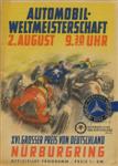 Programme cover of Nürburgring, 02/08/1953