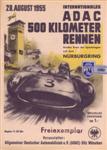 Programme cover of Nürburgring, 28/08/1955