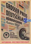 Programme cover of Nürburgring, 04/08/1957