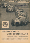 Programme cover of Nürburgring, 03/08/1958