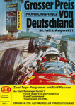 Programme cover of Nürburgring, 01/08/1971