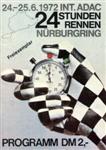 Programme cover of Nürburgring, 25/06/1972