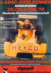 Programme cover of Nürburgring, 30/04/1978