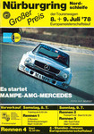 Programme cover of Nürburgring, 09/07/1978