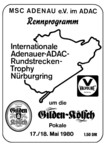 Programme cover of Nürburgring, 18/05/1980