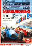 Programme cover of Nürburgring, 17/08/1980