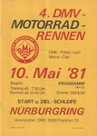 Programme cover of Nürburgring, 10/05/1981