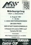 Programme cover of Nürburgring, 02/08/1981