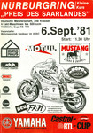 Programme cover of Nürburgring, 06/09/1981