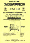Programme cover of Nürburgring, 02/05/1982