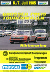 Programme cover of Nürburgring, 07/07/1985