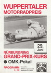 Programme cover of Nürburgring, 29/06/1986