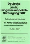 Programme cover of Nürburgring, 28/03/1987