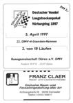 Programme cover of Nürburgring, 05/04/1997