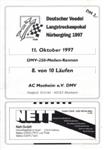 Programme cover of Nürburgring, 11/10/1997