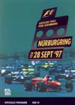 Programme cover of Nürburgring, 28/09/1997