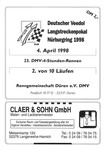 Programme cover of N&uuml;rburgring, 04/04/1998