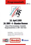 Programme cover of Nürburgring, 10/04/1999
