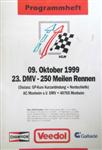 Programme cover of Nürburgring, 09/10/1999