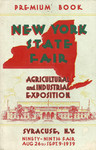Programme cover of New York State Fairgrounds, 09/09/1939