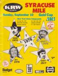 Programme cover of New York State Fairgrounds, 10/09/1978