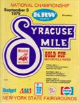 Programme cover of New York State Fairgrounds, 09/09/1979