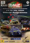 Programme cover of Rally New Zealand, 2000