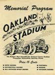 Programme cover of Oakland Stadium, 1946