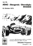 Programme cover of Oberallgäu Hill Climb, 10/10/1976
