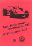 Programme cover of Oberhallau Hill Climb, 13/08/1972